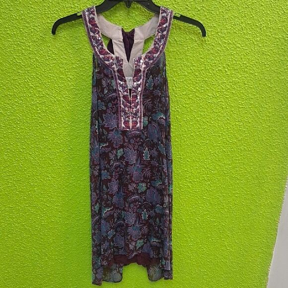 Free People Dresses & Skirts - Free People Multicolor Floral Sleeveless Blouse